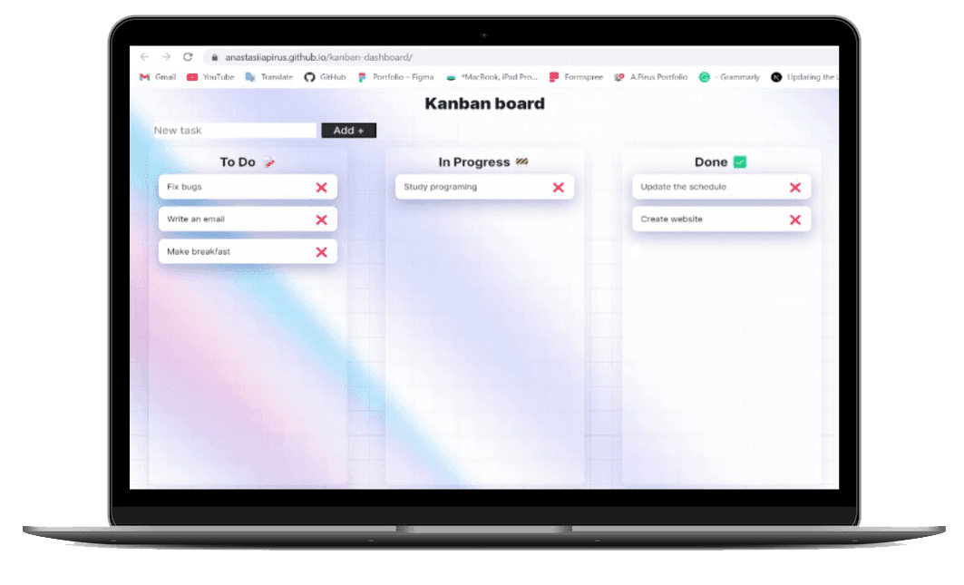 Kanban Board screenshot