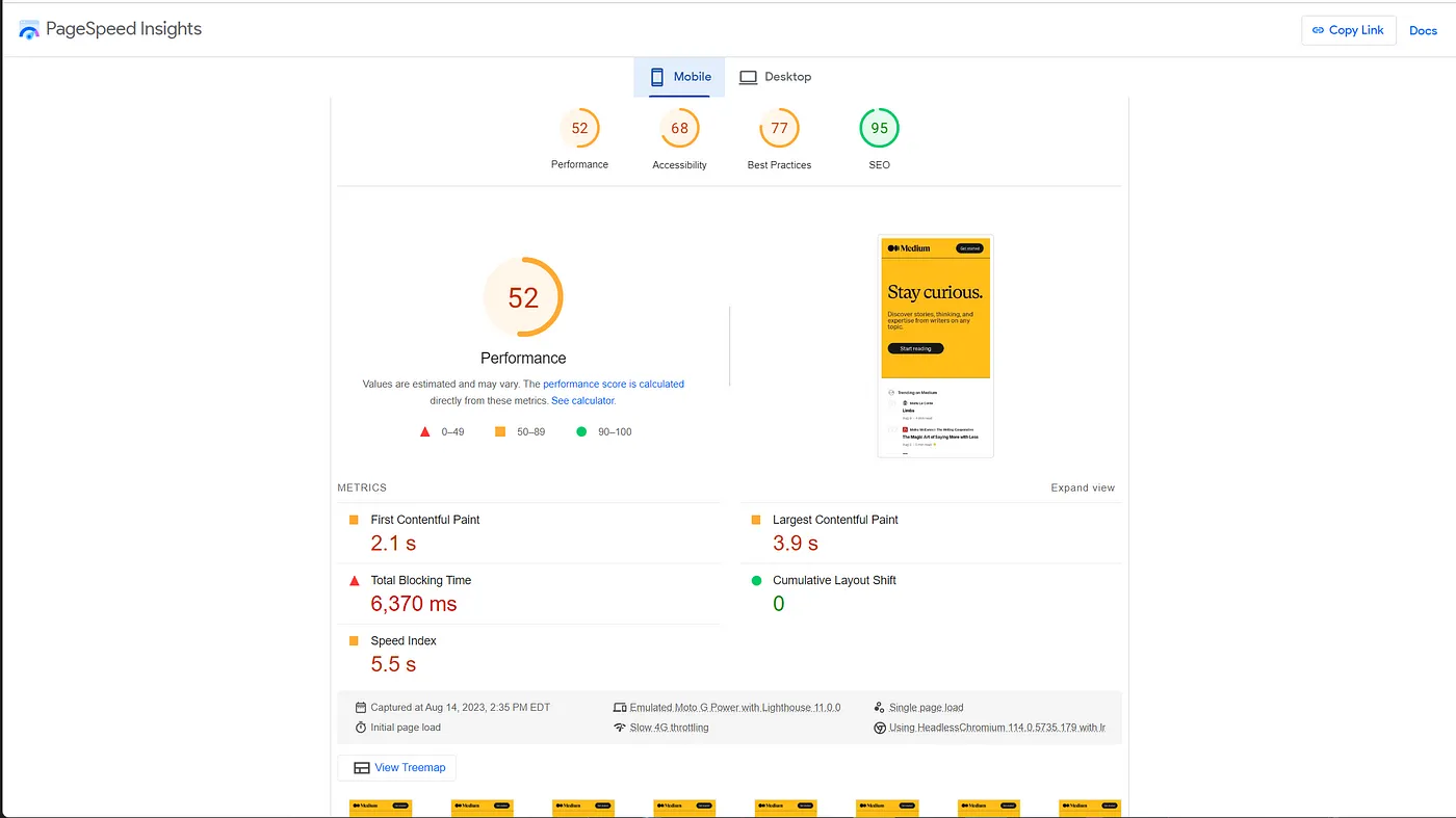 PageSpeed Insights